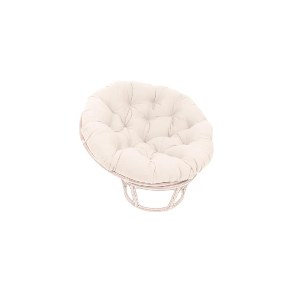 Blazing Needles Solid Twill Papasan Chair Cushion, 52" x 6" x 52", Indigo