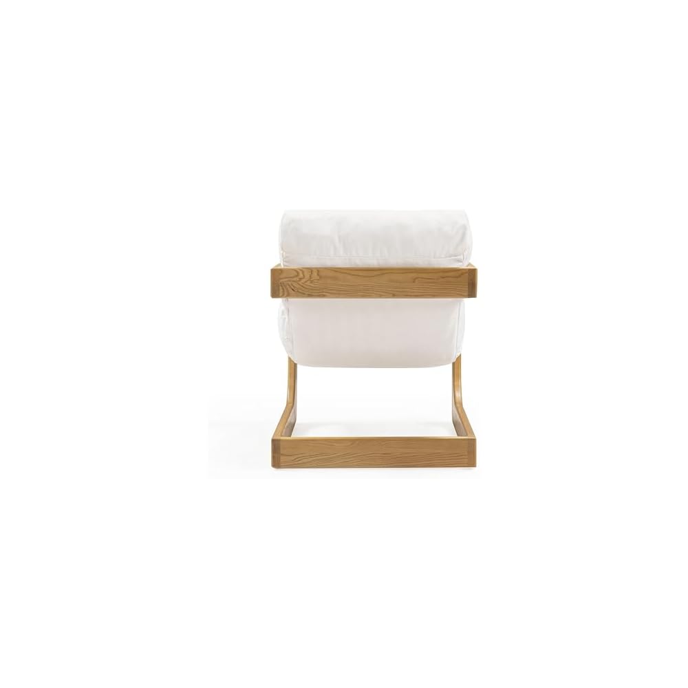 TOV Furniture Palma Cream Upcycled Fabric Accent Chair