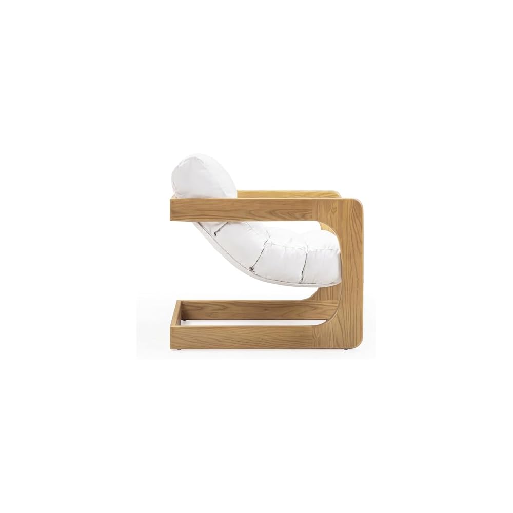 TOV Furniture Palma Cream Upcycled Fabric Accent Chair