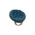 Blazing Needles Solid Twill Papasan Chair Cushion, 52" x 6" x 52", Indigo