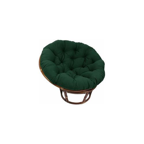 Blazing Needles Solid Twill Papasan Chair Cushion, 52" x 6" x 52", Indigo