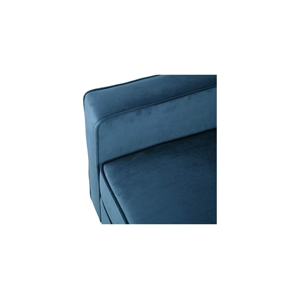Christopher Knight Home Rachel Contemporary Velvet Club Chair, Blue, Dark Brown