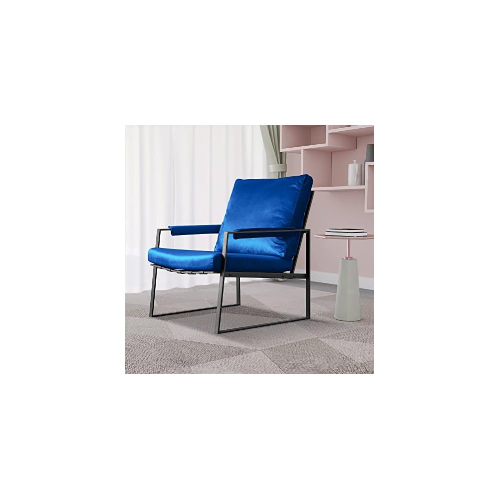27.54" Modern Relax Single arms Chair with Velvet Cushion (Emerald)