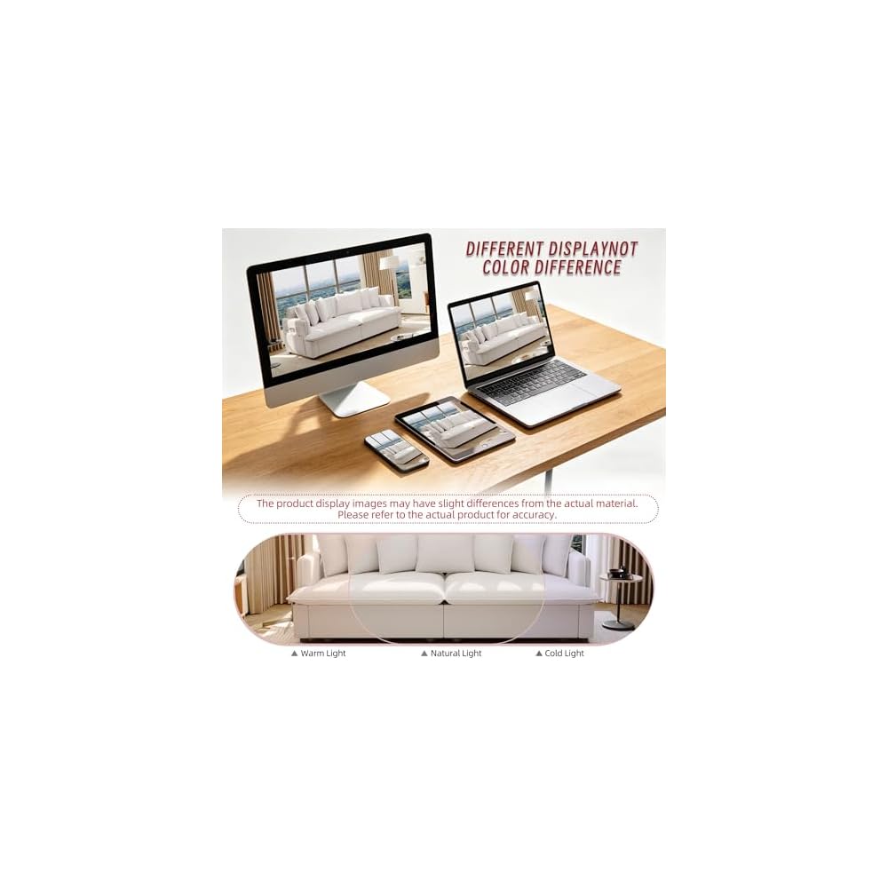 KEIKI 81.8" Oversized Sleeper Sofa Couch, 3-in-1 Pull Out Bed with Bluetooth Speakers, USB Charging Ports, Deep Cushions & Plush Pillows for Living Room Movie Nights & Overnight Guests