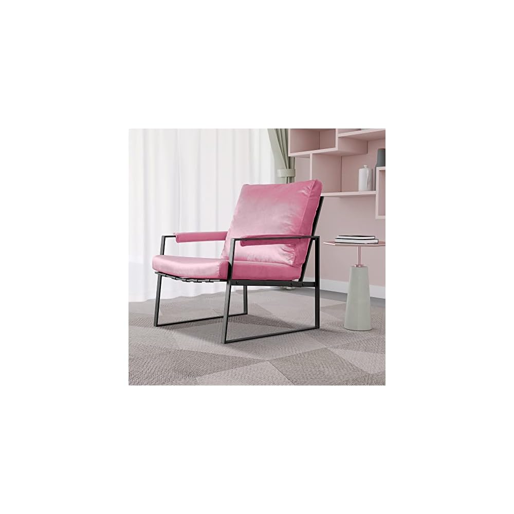 27.54" Modern Relax Single arms Chair with Velvet Cushion (Emerald)