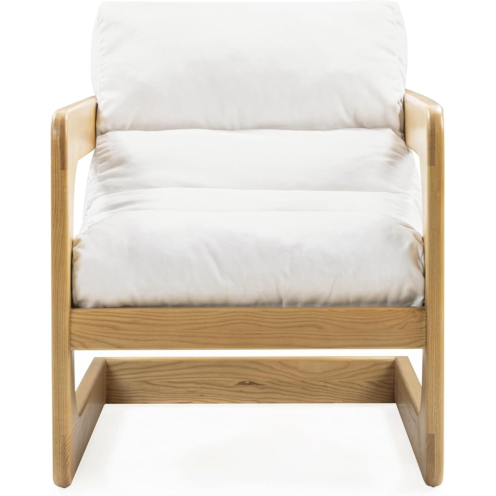 TOV Furniture Palma Cream Upcycled Fabric Accent Chair