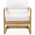 TOV Furniture Palma Cream Upcycled Fabric Accent Chair