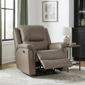 Lexicon Top Grain Leather Match Power Reclining Chair, Russet